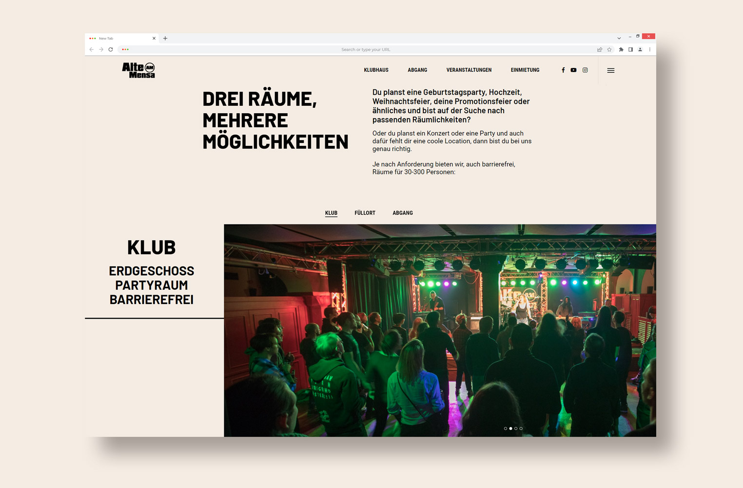 Klubhaus GPU-Design website