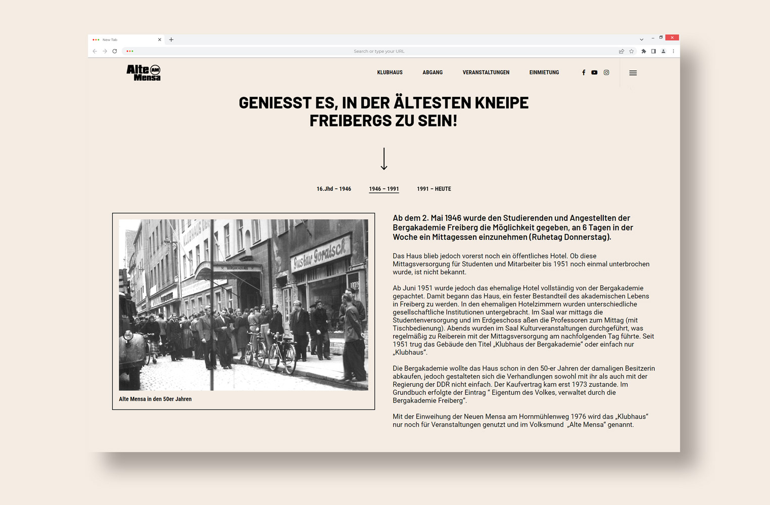 Klubhaus GPU-Design website
